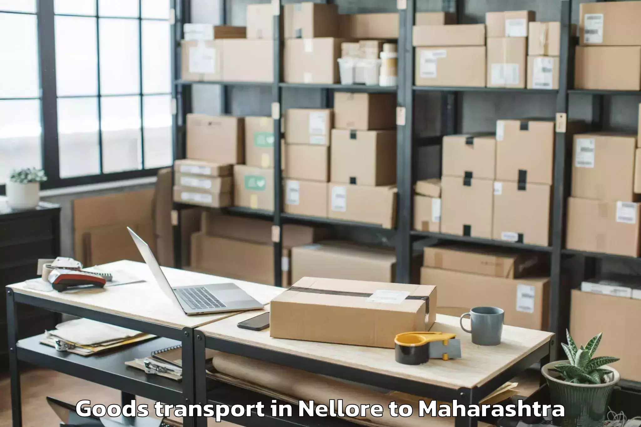 Trusted Nellore to Pombhurna Goods Transport